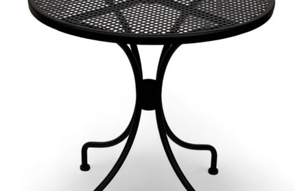 AMKO T74-28R Black Mesh Metal Restaurant Patio Table