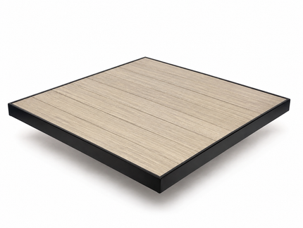 AMKO T75B Gray Brown Restaurant Patio Table Top