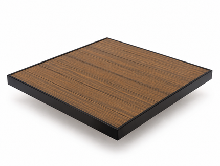 AMKO T75B Pecan Restaurant Patio Table Top