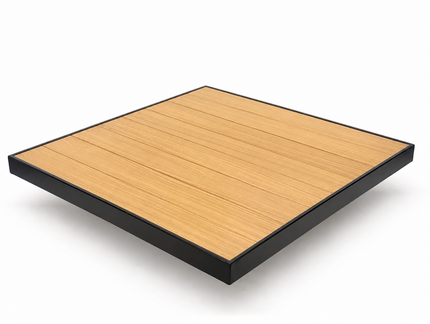 AMKO T75B Teak Restaurant Patio Table Top