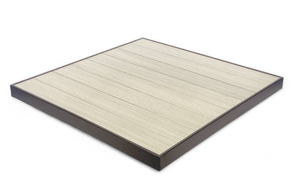AMKO T75B Gray Brown Restaurant Patio Table Top