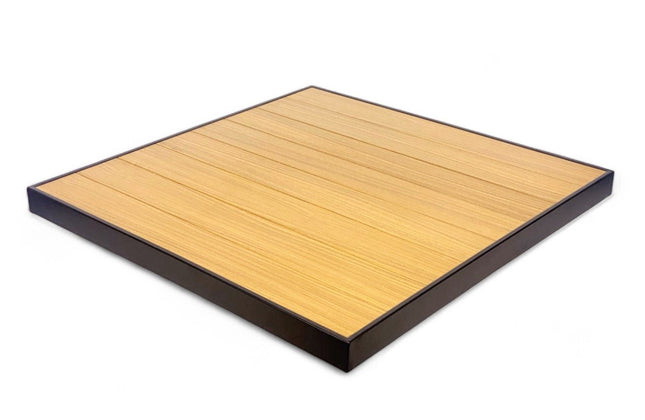 AMKO T75B Teak Restaurant Patio Table Top