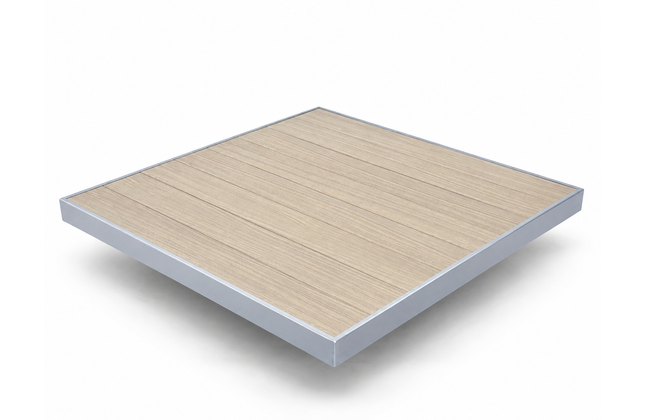 AMKO T75S Gray Brown Restaurant Patio Table Top