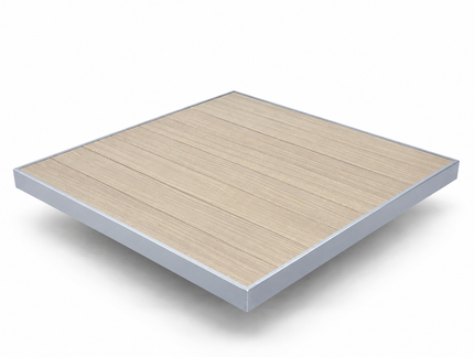 AMKO T75S Gray Brown Restaurant Patio Table Top