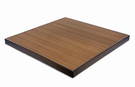 AMKO T75B Pecan Restaurant Patio Table Top