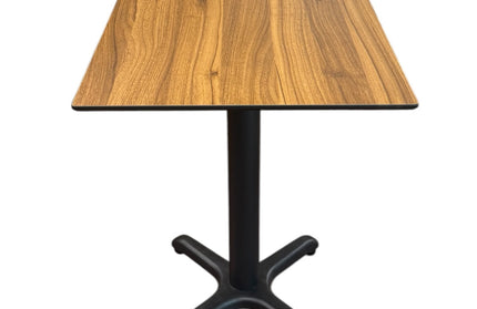AMKO T76 Black Walnut HPL Restaurant Patio Table