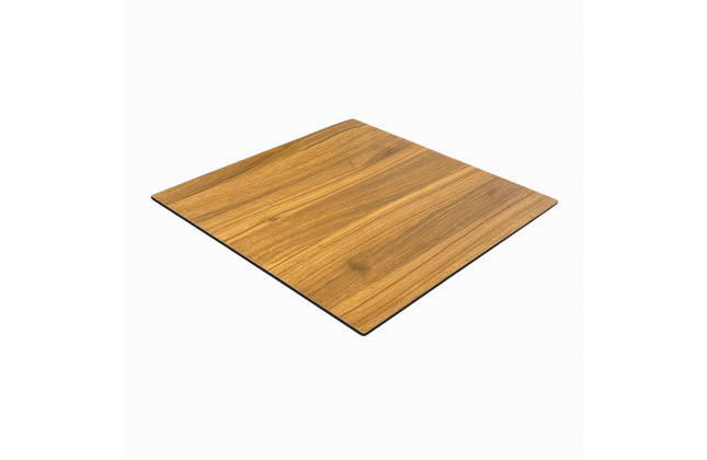 AMKO T76 Black Walnut HPL Restaurant Patio Table