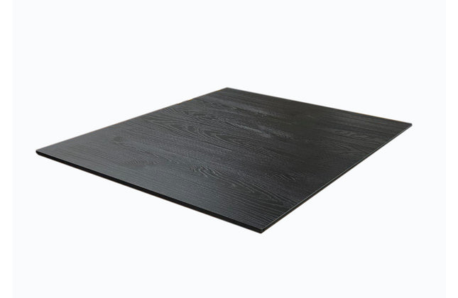 AMKO T76 Black Wood Grain HPL Restaurant Patio Table 30"x48" only