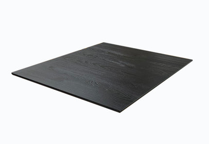 AMKO T76 Black Wood Grain HPL Restaurant Patio Table 30"x48" only