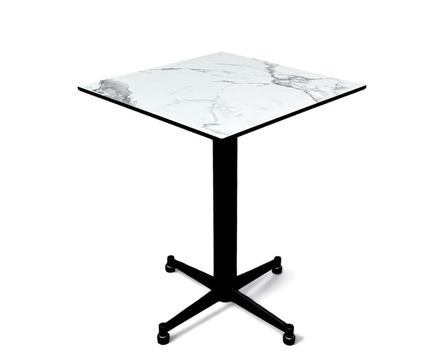AMKO T76 White Marble HPL Restaurant Patio Table