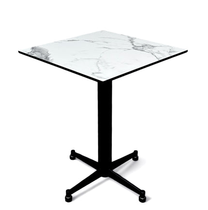 AMKO T76 White Marble HPL Restaurant Patio Table