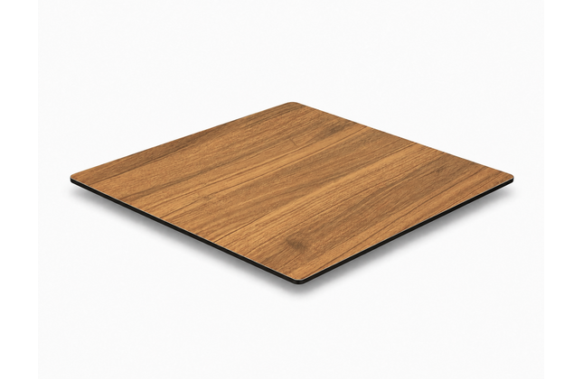 AMKO T76 Black Walnut HPL Restaurant Patio Table