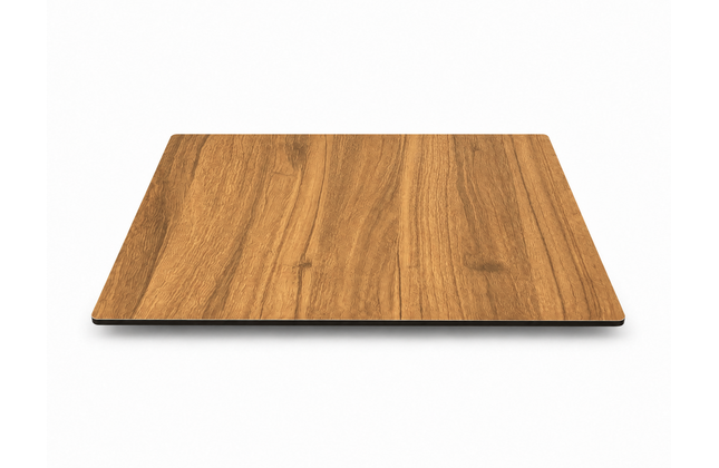 AMKO T76 Black Walnut HPL Restaurant Patio Table