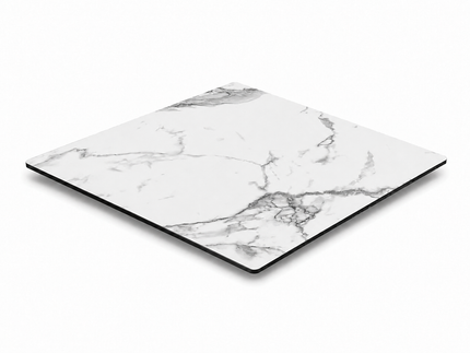 AMKO T76 White Marble HPL Restaurant Patio Table
