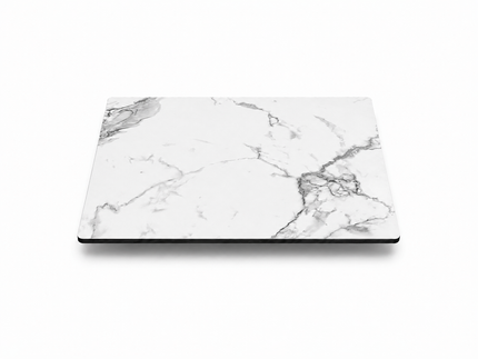 AMKO T76 White Marble HPL Restaurant Patio Table