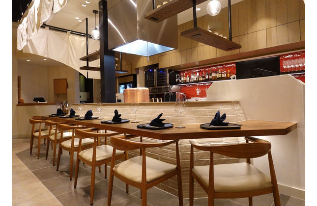 AMKO M5680A Oak Commercial Grade Restaurant Chair