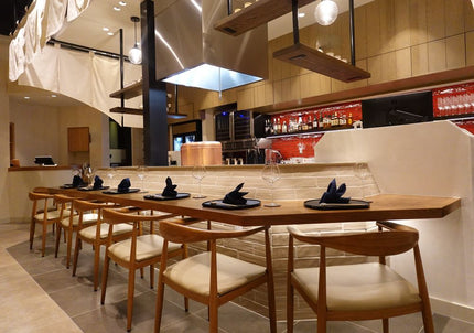 AMKO M5680A Oak Commercial Grade Restaurant Chair