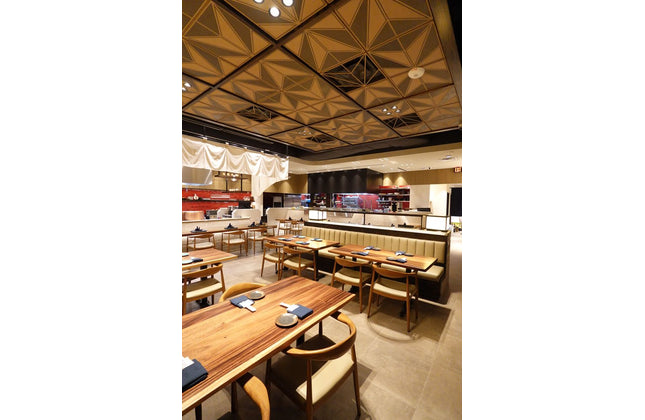 AMKO M5680A Oak Commercial Grade Restaurant Chair