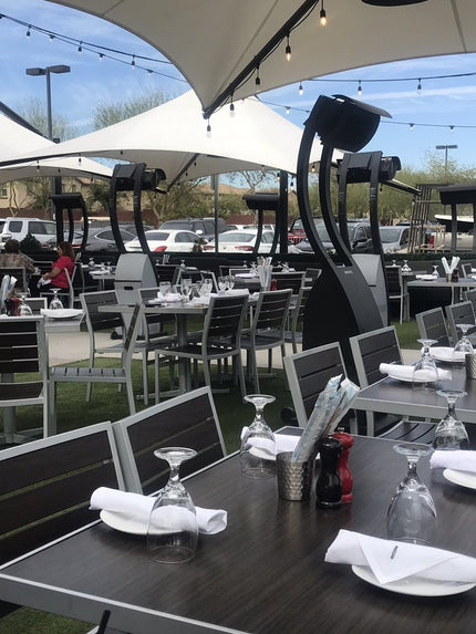 AMKO T73G Espresso HPL Restaurant Patio Table Top