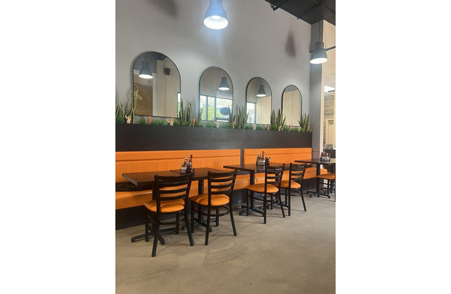 AMKO M5530 Black Commercial Grade Restaurant Chair