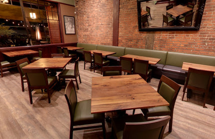 AMKO 875P Walnut Commercial Grade Restaurant Wood Chair