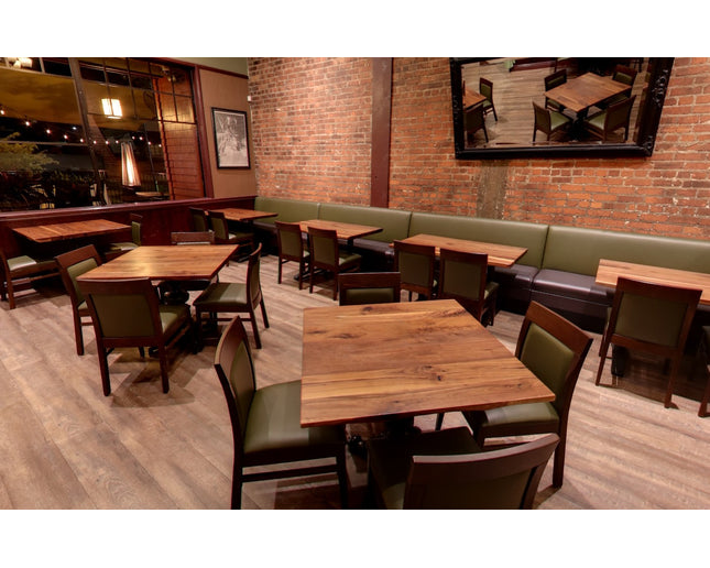 AMKO 875P Walnut Commercial Grade Restaurant Wood Chair