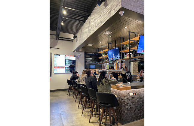 AMKO M3567 Metal Frame Swivel Restaurant Barstool