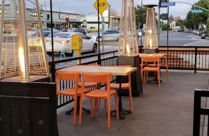 AMKO P148 Orange Commercial Grade Restaurant Durable Plastic Chair