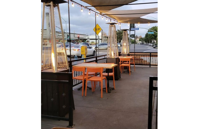 AMKO P148 Orange Commercial Grade Restaurant Durable Plastic Chair