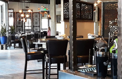 AMKO M5560BS Metal Frame Full Upholstered Seat Restaurant Barstool