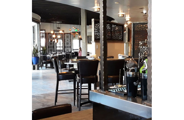 AMKO M5560BS Metal Frame Full Upholstered Seat Restaurant Barstool