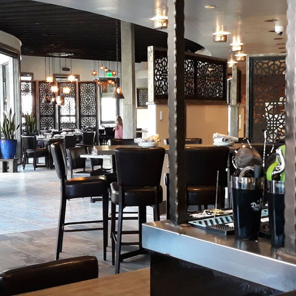 AMKO M5560BS Metal Frame Full Upholstered Seat Restaurant Barstool