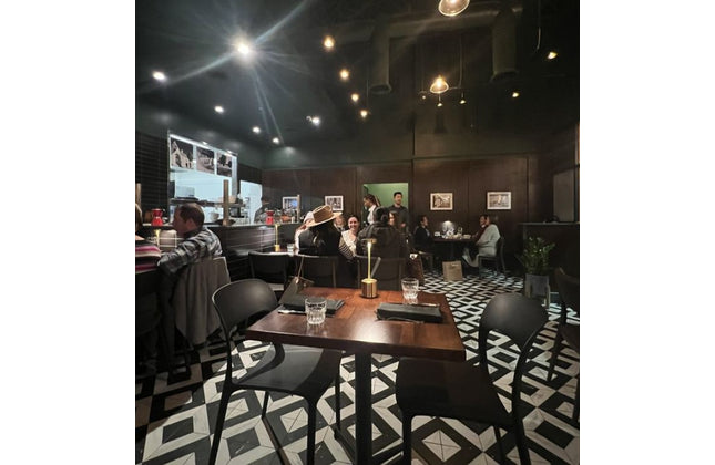 AMKO T11 White Oak Dark Walnut Butcher Block Restaurant Table Top