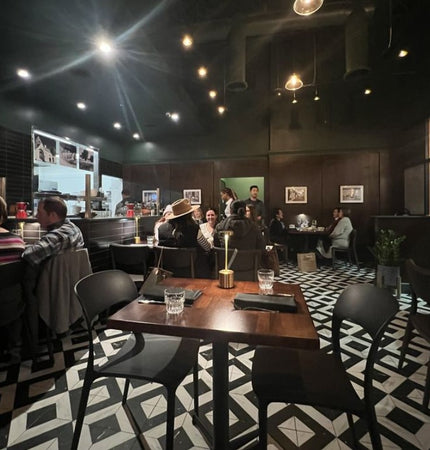 AMKO T11 White Oak Dark Walnut Butcher Block Restaurant Table Top