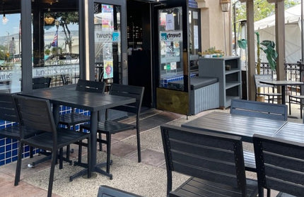 AMKO T66B Black Restaurant Patio Table Top