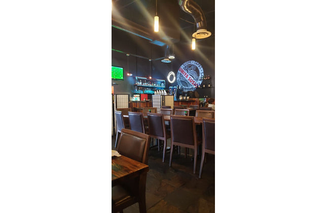 AMKO M955 Walnut Brown Commercial Grade Restaurant Chair