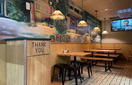 AMKO M7785 Black Commercial Grade Restaurant Backless Chair