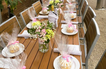 AMKO T66G Teak Restaurant Patio Table Top