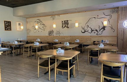 AMKO M5680 Oak Commercial Grade Restaurant Chair