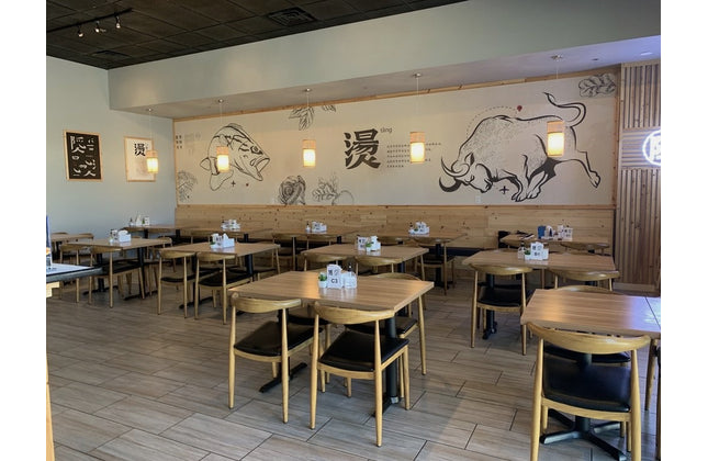 AMKO M5680 Oak Commercial Grade Restaurant Chair