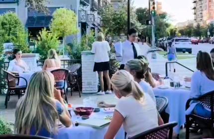 AMKO 606AR Red and White Aluminum Commercial Grade Restaurant Chair