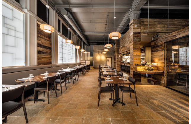 AMKO M5641 Brown Commercial Grade Restaurant Chair