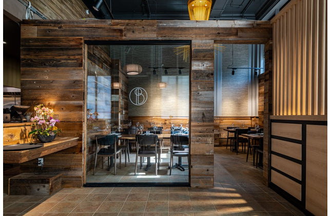 AMKO M5641 Brown Commercial Grade Restaurant Chair