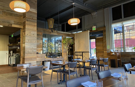 AMKO M5641 Brown Commercial Grade Restaurant Chair