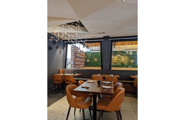 AMKO M5670 Orange Commercial Grade Restaurant Chair