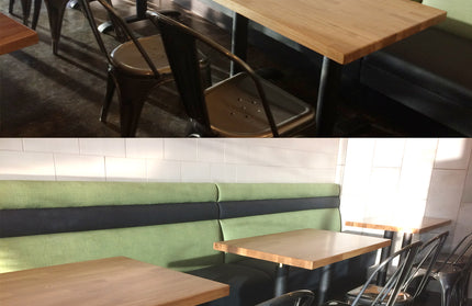 AMKO T23 Beechwood Natural Butcher Block Restaurant Table Top