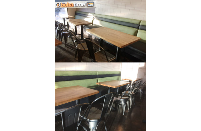 AMKO T23 Beechwood Natural Butcher Block Restaurant Table Top