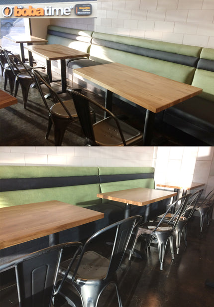 AMKO T23 Beechwood Natural Butcher Block Restaurant Table Top
