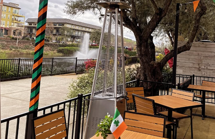 AMKO T75B Teak Restaurant Patio Table Top