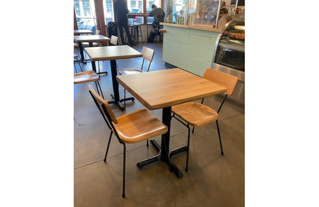 AMKO M7450 Natural Metal Commercial Grade Restaurant Chair